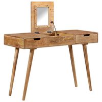 vidaXL Coiffeuse 112x45x76 cm Bois de manguier solide