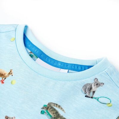 T-shirt pour enfants mélange bleu clair 140