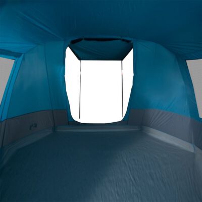 vidaXL Tente de camping tunnel 4 personnes bleu imperméable