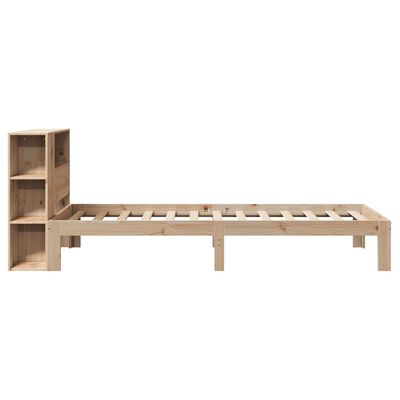 vidaXL Lit bibliothèque sans matelas 90x200 cm bois de pin massif