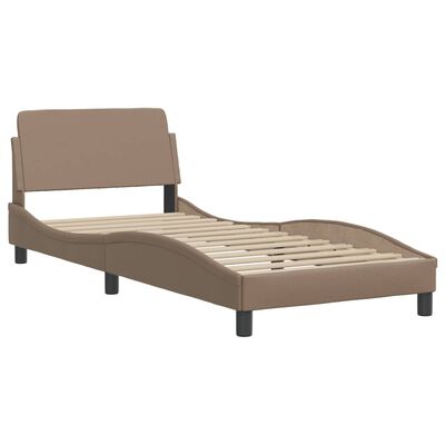 vidaXL Cadre de lit sans matelas cappuccino 80x200 cm similicuir