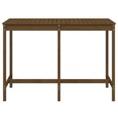 vidaXL Table de jardin marron miel 159,5x82,5x110cm bois massif de pin