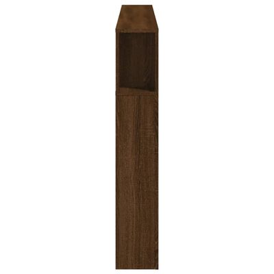 vidaXL Tête de lit à LED chêne marron 180x18,5x103,5cm bois ingénierie