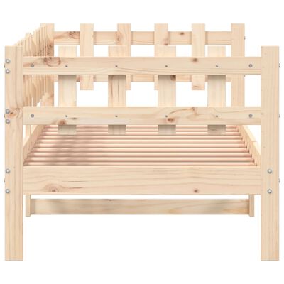 vidaXL Lit de jour sans matelas 90x200 cm bois de pin massif