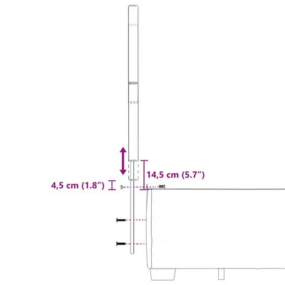 vidaXL Sommier à lattes de lit et matelas gris clair 120x190cm velours