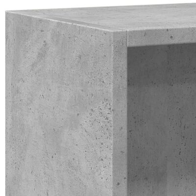 vidaXL Bibliothèque Gris béton 60x24x76 cm Bois d'ingénierie