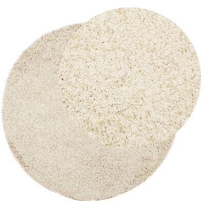 vidaXL Tapis shaggy PAMPLONA poils longs moderne doré Ø 80 cm