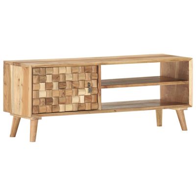 vidaXL Meuble TV 100x35x40 cm Bois d'acacia massif