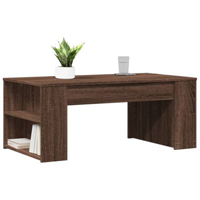 vidaXL Table basse chêne marron 102x55x42 cm bois d'ingénierie