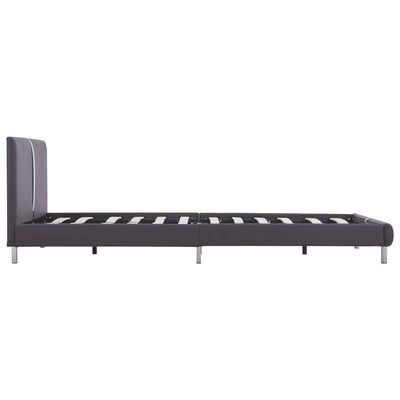 vidaXL Cadre de lit sans matelas gris similicuir 140x200 cm