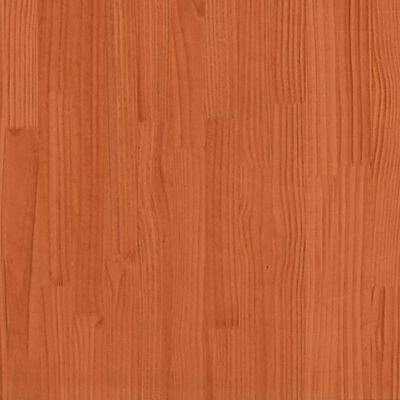 vidaXL Lit superposé avec toit cire marron 90x190cm bois massif de pin