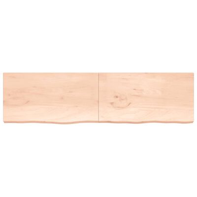 vidaXL Étagère murale 220x60x(2-6) cm bois de chêne massif non traité