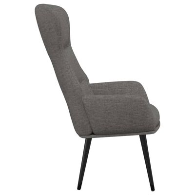 vidaXL Chaise de relaxation Gris clair Tissu