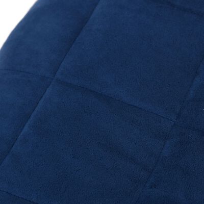 vidaXL Couverture lestée Bleu 200x220 cm 9 kg Tissu