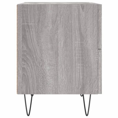 vidaXL Table de chevet sonoma gris 40x35x47,5 cm bois d’ingénierie