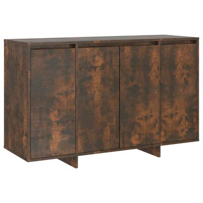 vidaXL Buffet chêne fumé 120x41x75 cm bois d'ingénierie