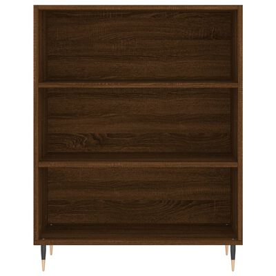 vidaXL Buffet chêne marron 69,5x32,5x180 cm bois d'ingénierie