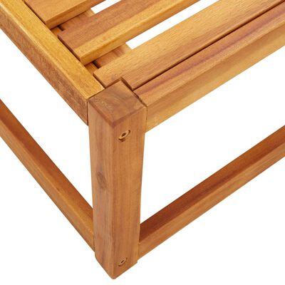 vidaXL Table de jardin 65x65x29 cm bois massif d'acacia