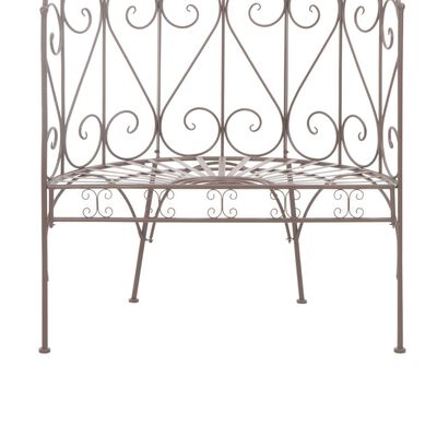 vidaXL Banc de jardin 95 cm Fer Marron antique