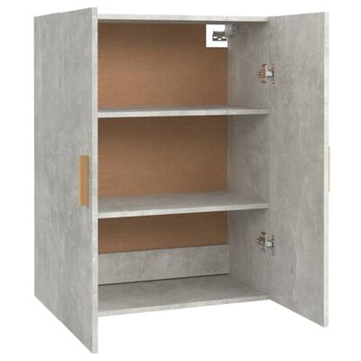 vidaXL Armoire murale suspendue Gris béton 69,5x34x90 cm