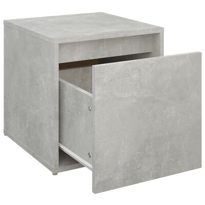 VidaXL Tiroir boîte Gris béton 40,5x40x40 cm Bois d'ingénierie