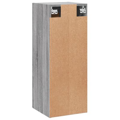 vidaXL Armoire murale sonoma gris 34,5x34x90 cm bois d'ingénierie