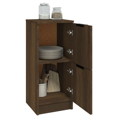 vidaXL Buffet Chêne marron 30x30x70 cm Bois d'ingénierie