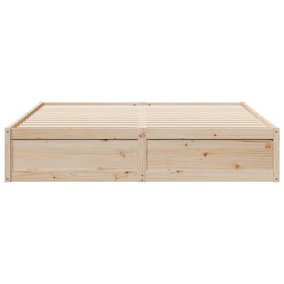 vidaXL Cadre de lit sans matelas 200x200 cm bois massif de pin