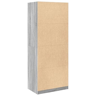 vidaXL Garde-robe sonoma gris 80x50x200 cm bois d'ingénierie