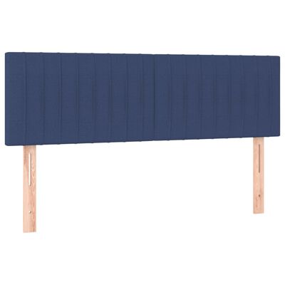 vidaXL Têtes de lit 2 pcs Bleu 72x5x78/88 cm Tissu