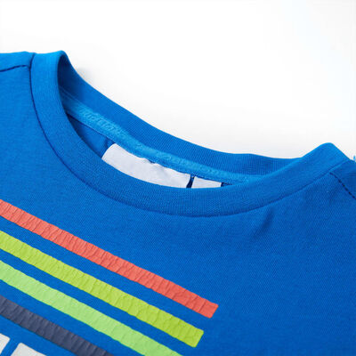 T-shirt pour enfants bleu vif 128