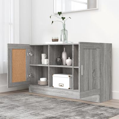 vidaXL Buffet Sonoma gris 120x30,5x70 cm Bois d'ingénierie