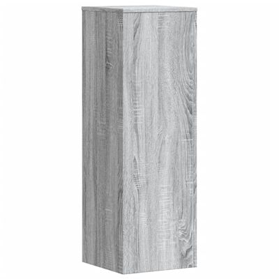 vidaXL Support pour plantes sonoma gris 33x33x100 cm bois d'ingénierie