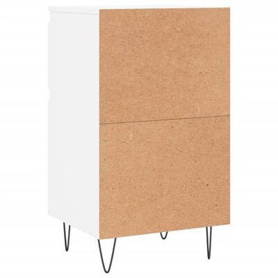 vidaXL Buffets 2 pcs blanc 40x35x70 cm bois d’ingénierie