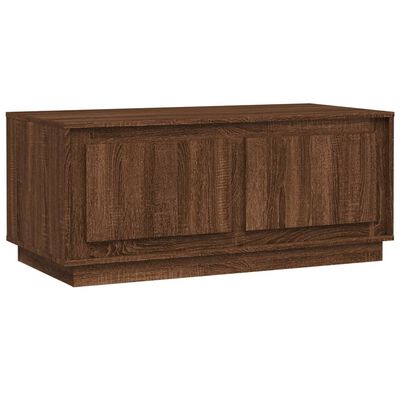 vidaXL Table basse chêne marron 102x50x44 cm bois d'ingénierie