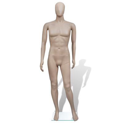 vidaXL Mannequin de vitrine Homme Tête ronde