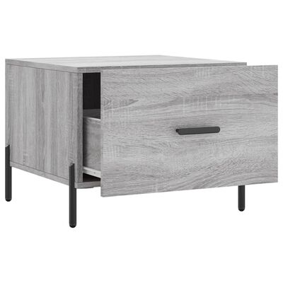 vidaXL Table basse Sonoma gris 50x50x40 cm Bois d'ingénierie