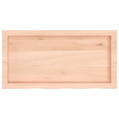 vidaXL Dessus de table 80x40x(2-6) cm bois de chêne massif non traité