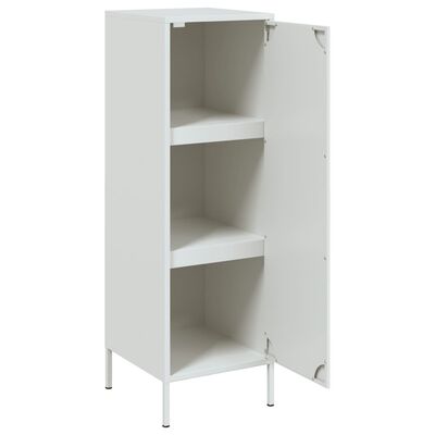 vidaXL Buffet haut blanc 36x39x113 cm acier