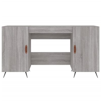 vidaXL Bureau sonoma gris 140x50x75 cm bois d'ingénierie