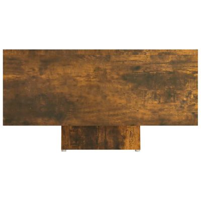 vidaXL Table basse Chêne fumé 85x55x31 cm Bois d'ingénierie