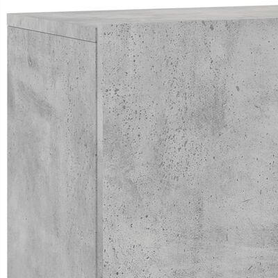 vidaXL Meuble TV mural gris béton 100x30x41 cm