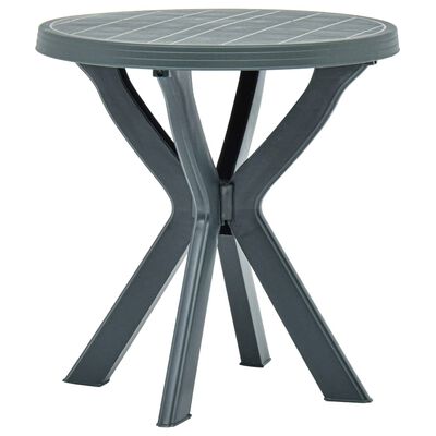 vidaXL Table de bistro Blanc Ø70 cm Plastique