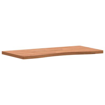 vidaXL Dessus de bureau 80x(36-40)x2,5 cm bois massif de hêtre