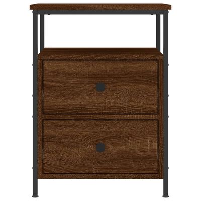 vidaXL Tables de chevet 2 pcs chêne marron 44x45x60 cm bois ingénierie