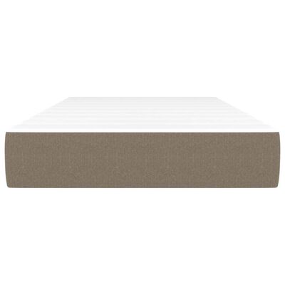 vidaXL Matelas de lit à ressorts ensachés Taupe 90x190x20 cm Tissu