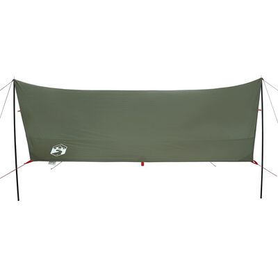 vidaXL Bâche de camping vert olive 438x376x212 cm imperméable