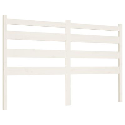 vidaXL Tête de lit Blanc 126x4x100 cm Bois massif de pin