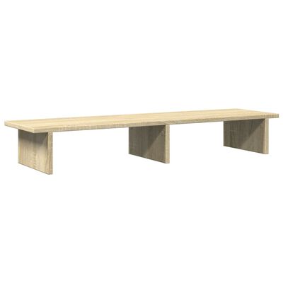 vidaXL Support de moniteur chêne sonoma 100x27x15 cm bois d'ingénierie