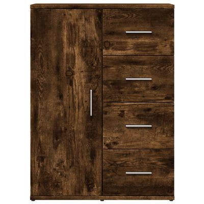 vidaXL Buffet chêne fumé 59x39x80 cm bois d'ingénierie